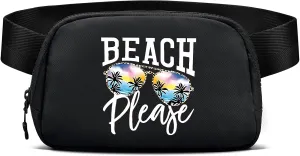 viewm Belt Bag for Women, Waterproof Fanny Packs for Women Men Fanny Pack Crossbody Bags for Women with Adjustable Strap for Travel Fitness Running Hiking