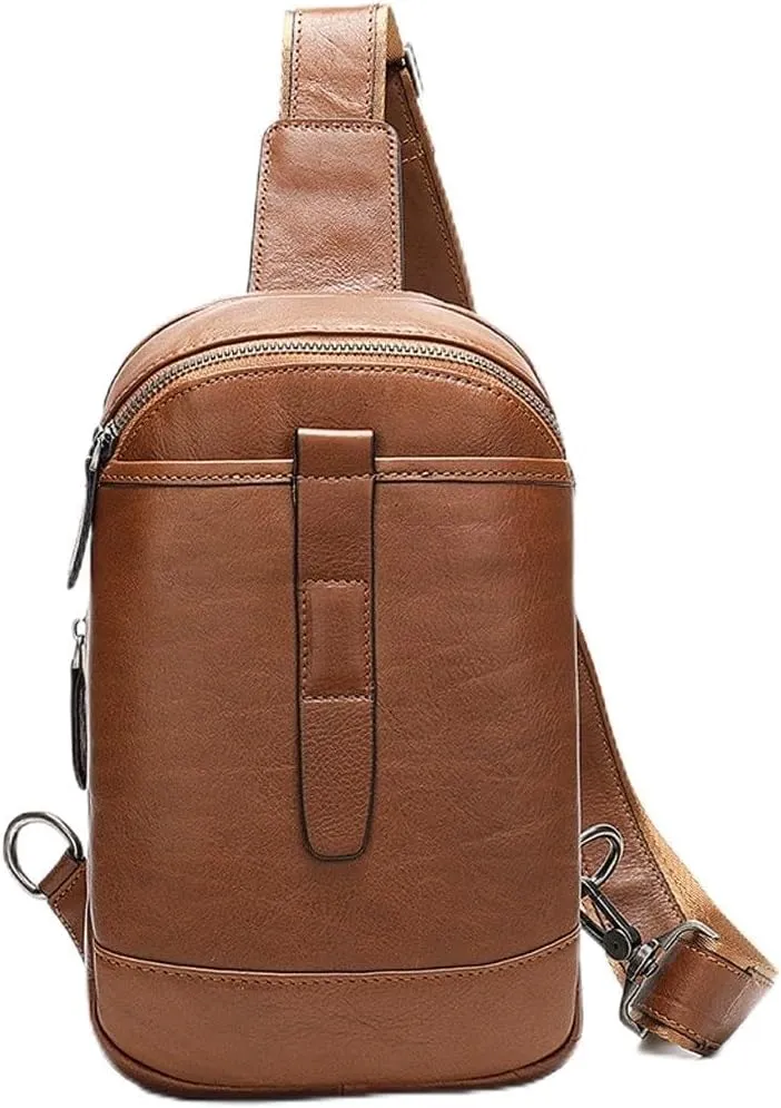 Vintage Crossbody Bag Large Capacity Multi-functional Chest Bag For Men