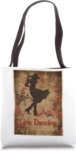 Vintage Floral Line Dancing Cultural Folk Dance Tote Bag
