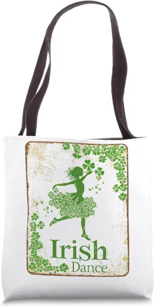 Vintage St. Paddy Day Irish Step Dance Ceili Dancing Tote Bag