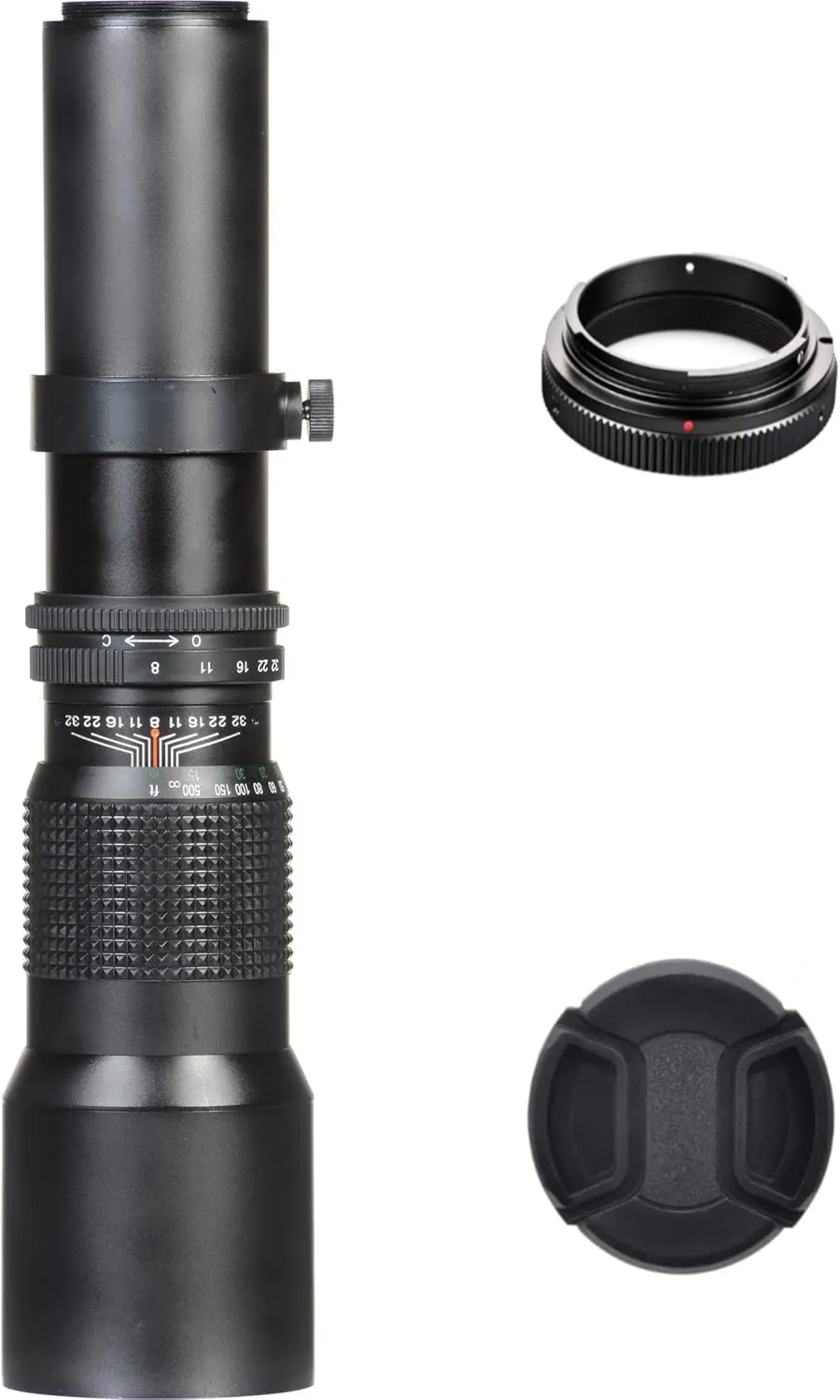 Vivitar 500mm f/8 Universal Manual Telephoto Lens & T-Mount for Canon EF/EF-S V500PRECAN-NOC