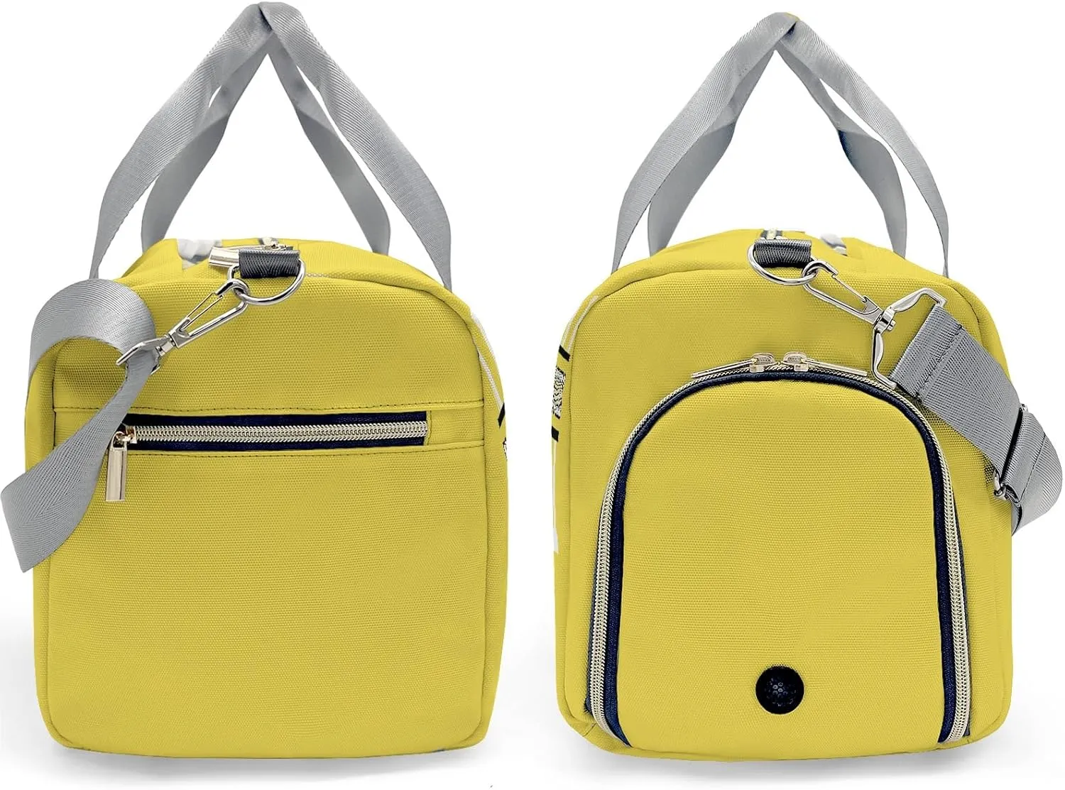 Volleyball Monogram Yellow Personalized Duffel Bag with Name Custom Travel Bag for Women Men Sports Gym Dance Bags Wet Dry Pockets Shoes Compartment Overnight Weekend Bag Gift