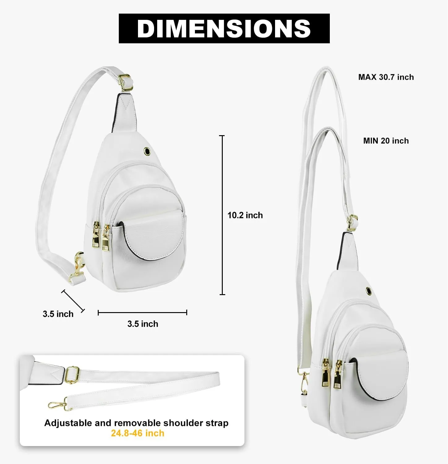 Waist Pack, Fanny Packs, Crossbody Bag, Travel Sling Bag, Leather Sling Bag