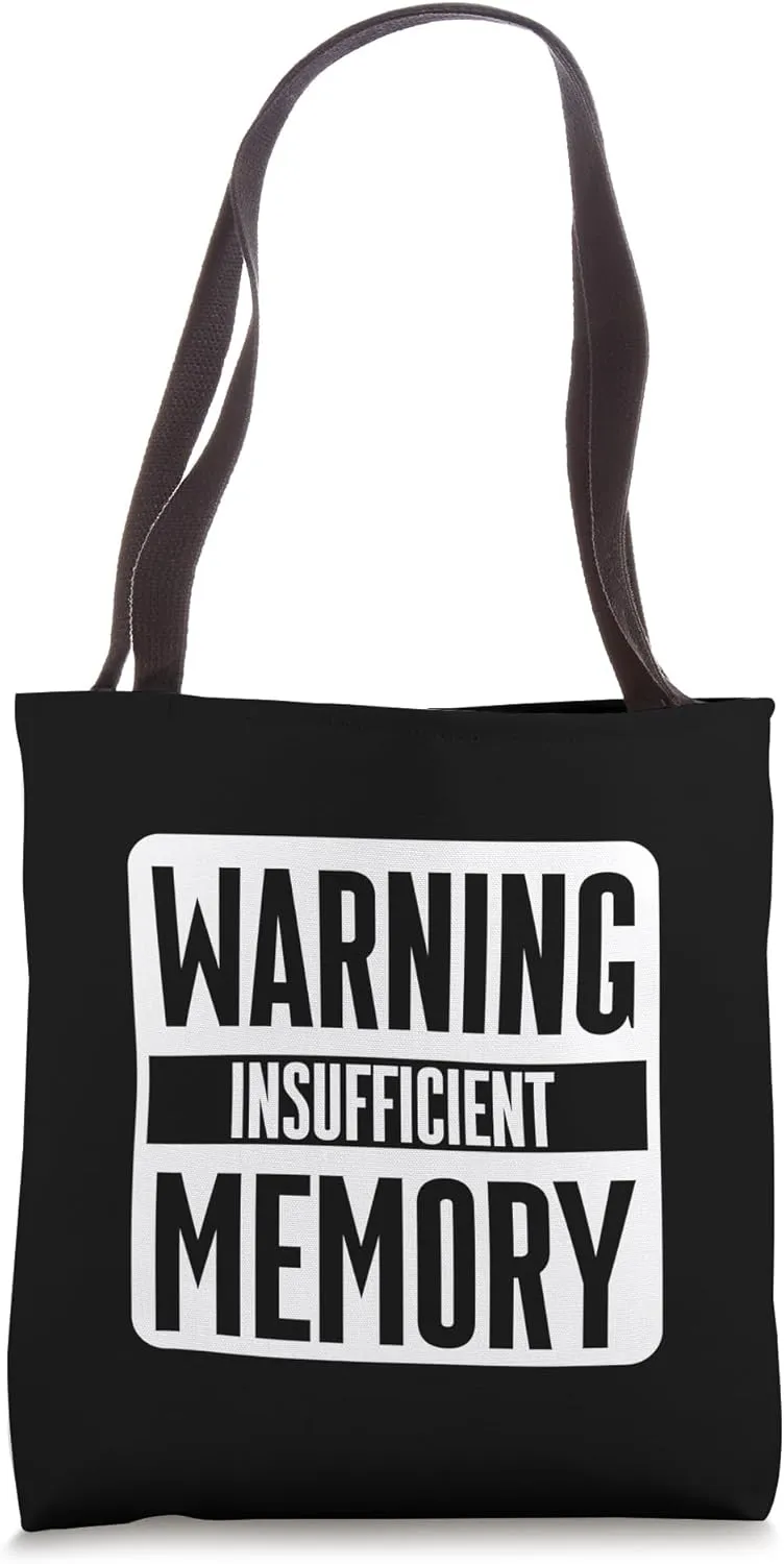 Warning Insufficient Memory Coding Student Error - Tote Bag