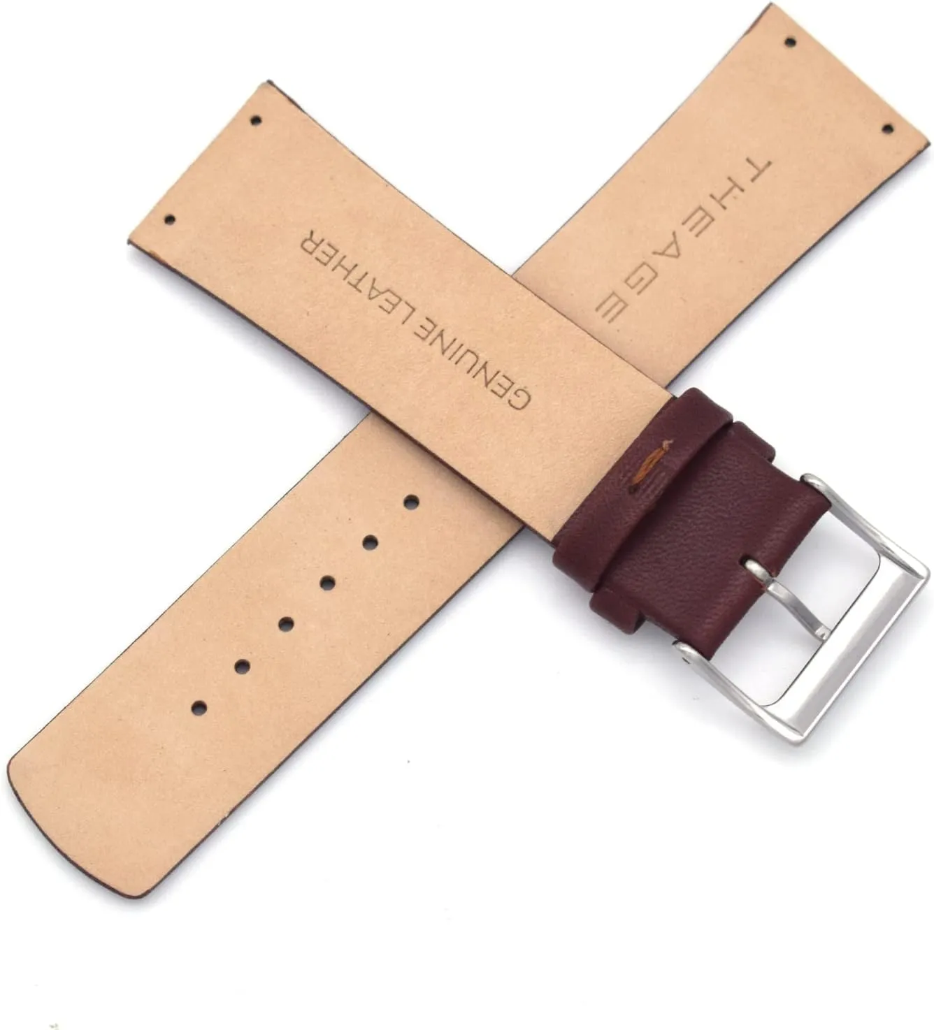 Watch Technicians Genuine Leather Skagen Band/Strap with Screws Fits Selected Models Listed Below