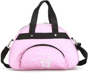 WEISIPU Nylon Dance Duffle Bag - Women Garment Shoe Dance Sports Bags Ballet Slippers (Pink)