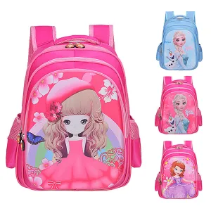 Wholesale primary school student cartoon character schoolbag JDC-BP-Hongjia002