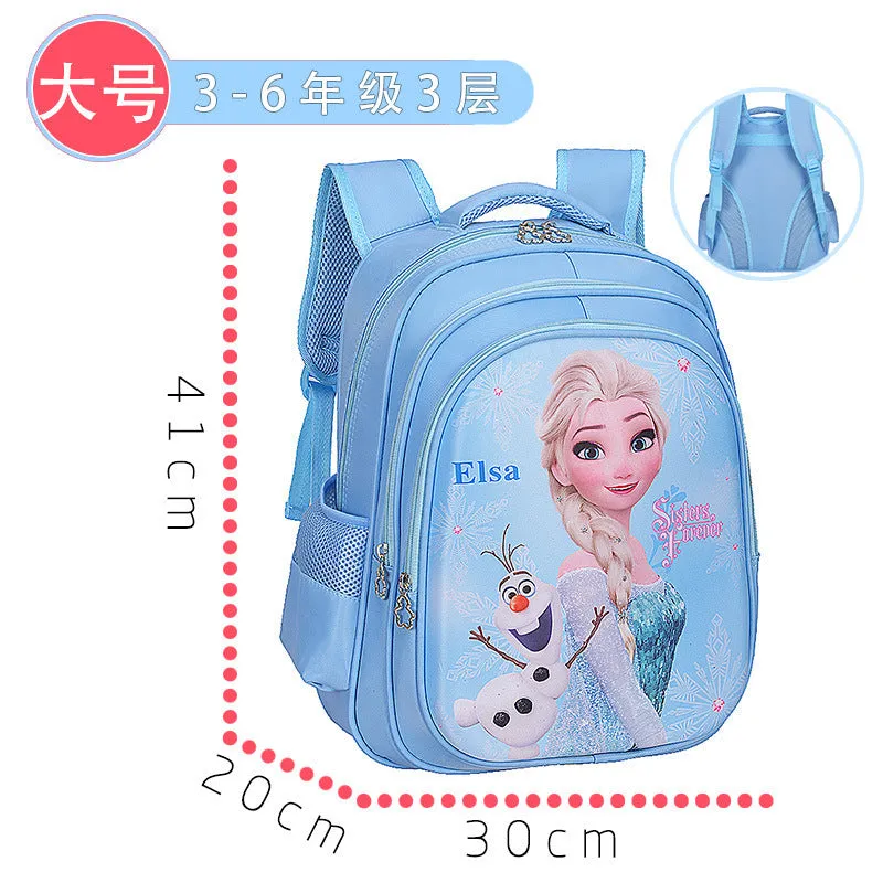 Wholesale primary school student cartoon character schoolbag JDC-BP-Hongjia002