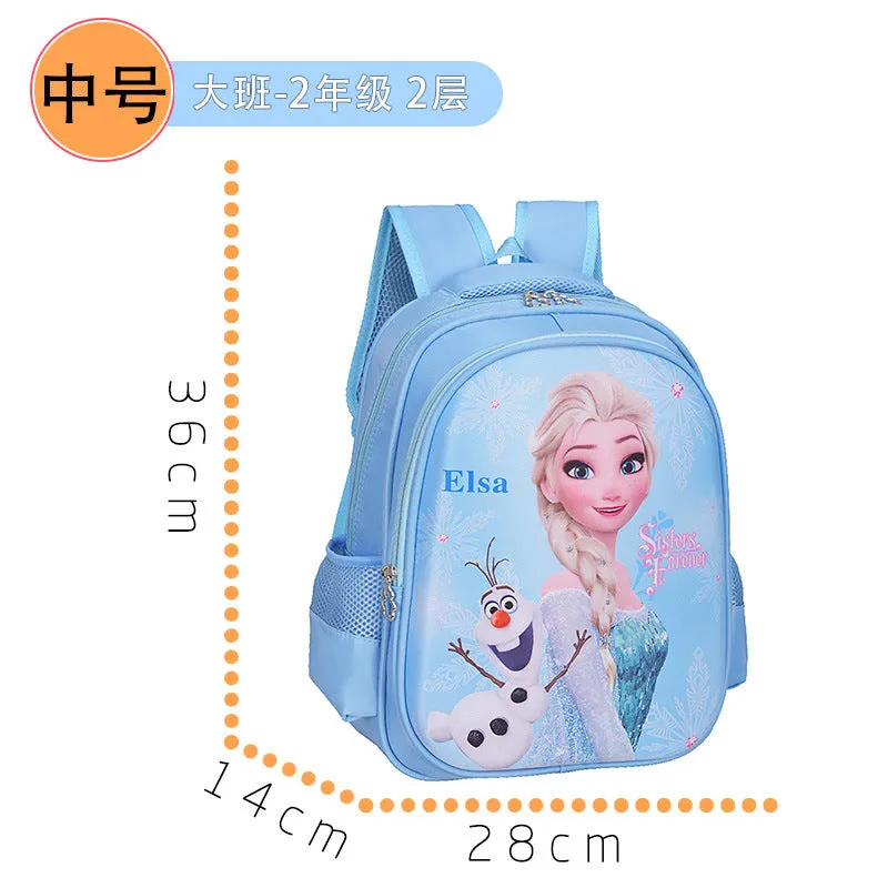 Wholesale primary school student cartoon character schoolbag JDC-BP-Hongjia002