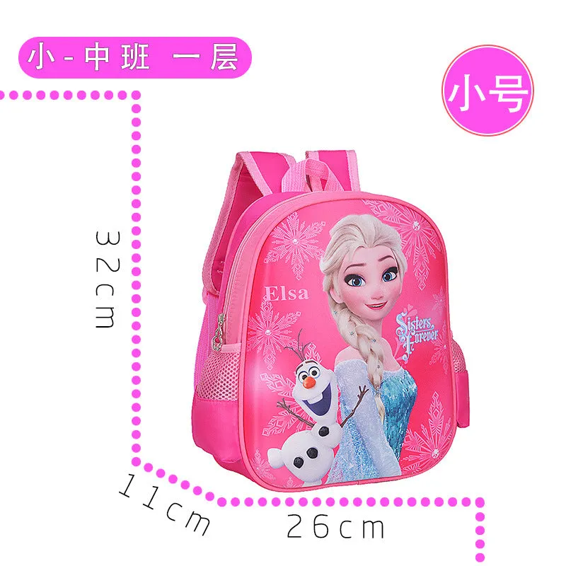 Wholesale primary school student cartoon character schoolbag JDC-BP-Hongjia002