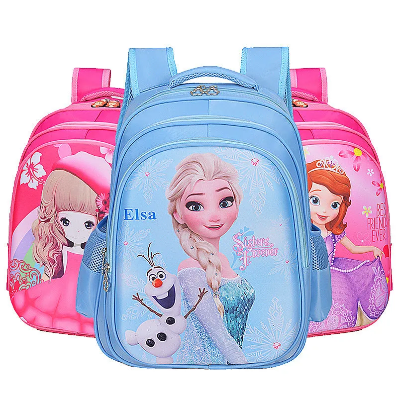 Wholesale primary school student cartoon character schoolbag JDC-BP-Hongjia002