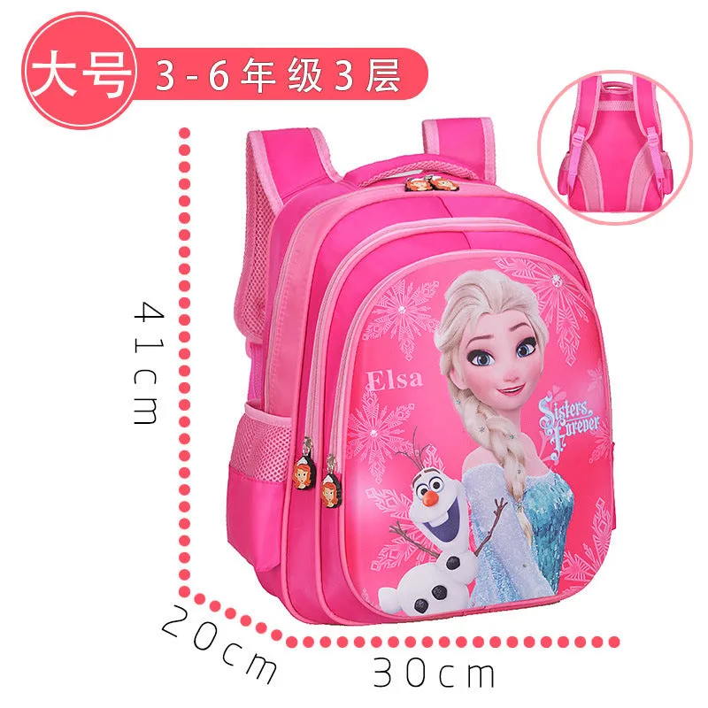 Wholesale primary school student cartoon character schoolbag JDC-BP-Hongjia002