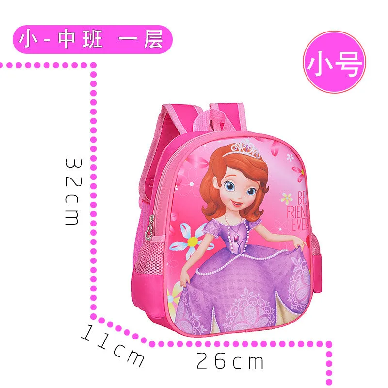 Wholesale primary school student cartoon character schoolbag JDC-BP-Hongjia002