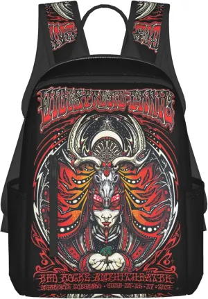 Widespread Music Panic Stylish Backpack Multi-functional and Lightweight Bag Travel Outdoor Activities Adjustable Shoulder Straps Daypacks