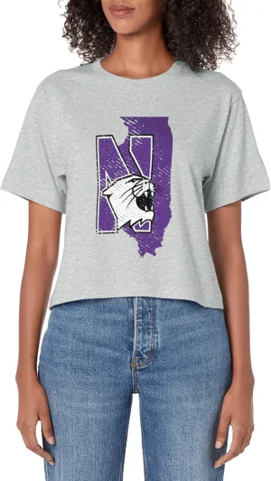 Wildcats State Shape Women's Crop Top
