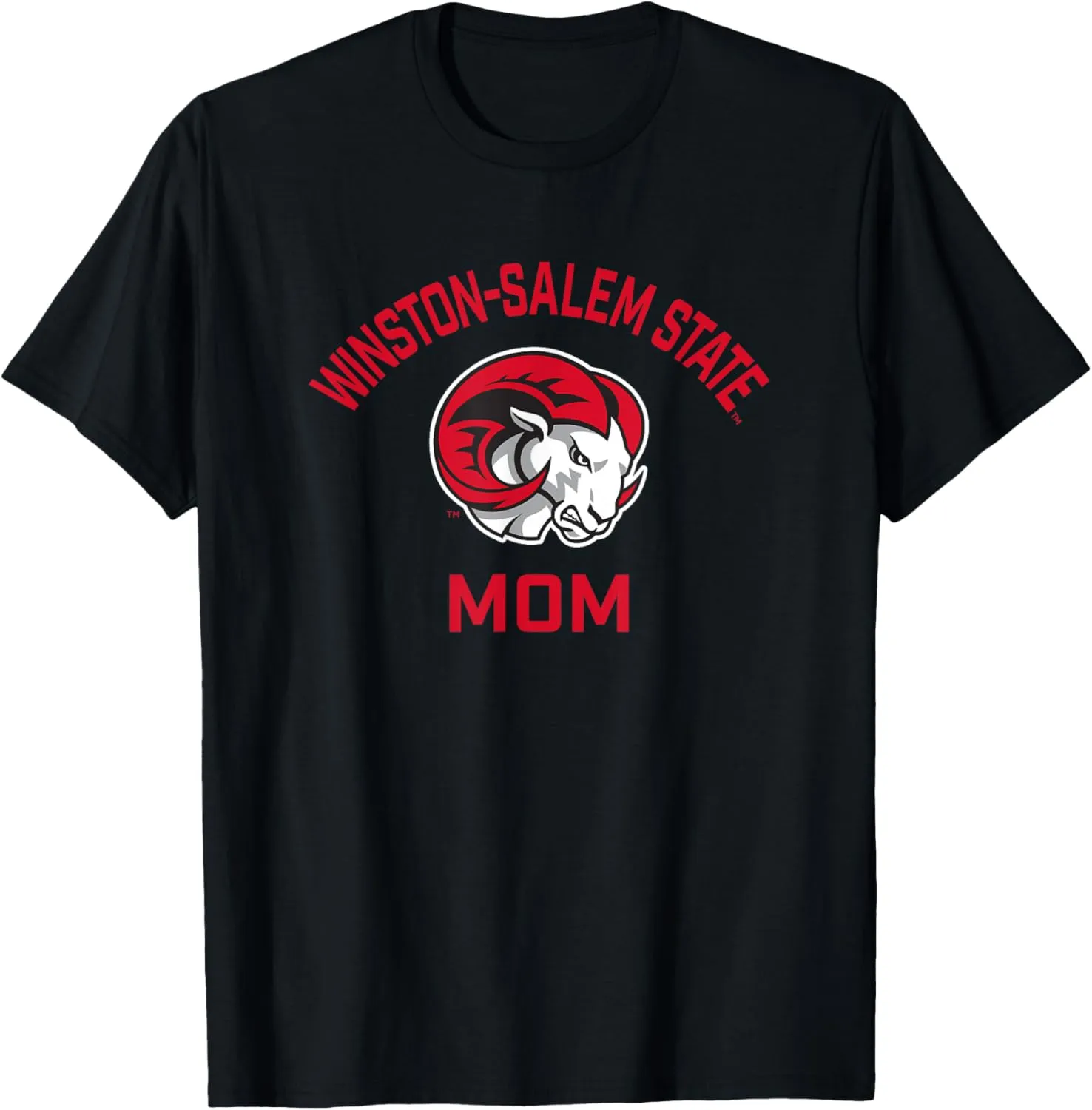 Winston-Salem State University WSSU Rams Arched Mom T-Shirt