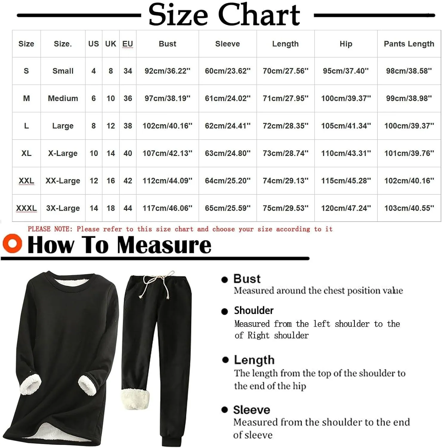 Women 2 Piece Tracksuits Fall Winter Warm Sweatshirt Jogger Pants Matching Lounge Sets Thick Fleece Lined Sweatsuits