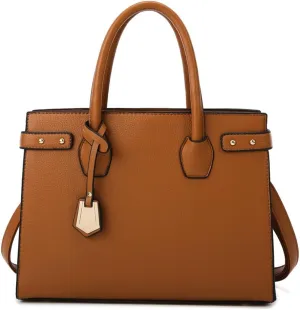 Women Composite Bag Solid Color Leather Ladies Shoulder Crossbody Bags