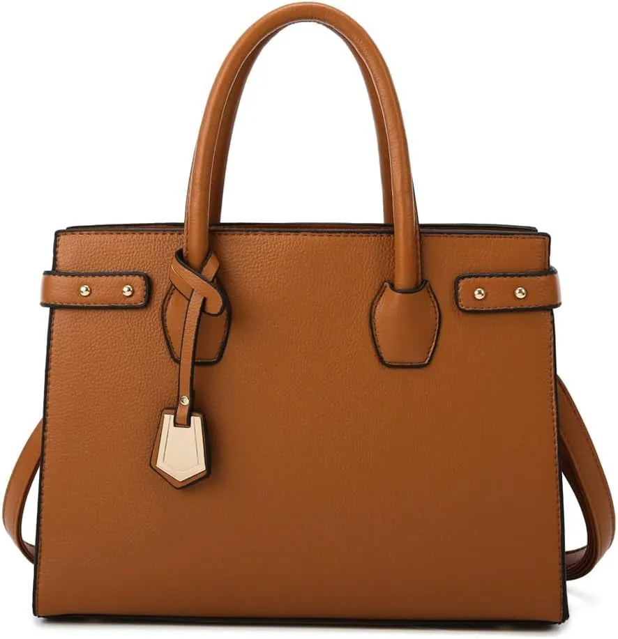 Women Composite Bag Solid Color Leather Ladies Shoulder Crossbody Bags