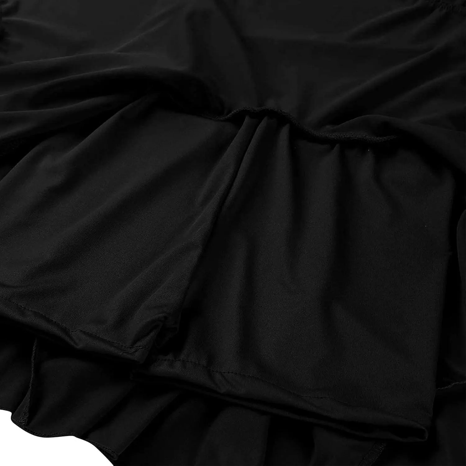 Women Latin Dance Dress Latin Ballroom Costume Samba Tango Practice Skirt Inside with Shorts