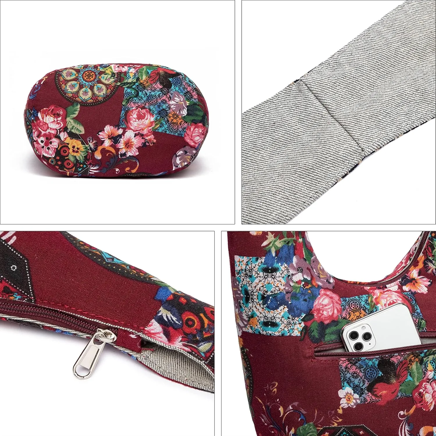 Women Shoulder Handbags Fashion canvas Hippie Crossbody Bags Bohemian Animal Prints Hobo Bags
