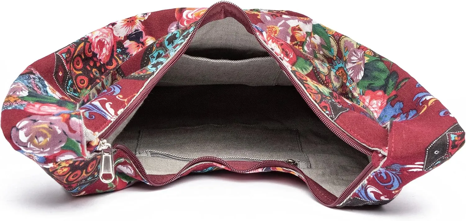 Women Shoulder Handbags Fashion canvas Hippie Crossbody Bags Bohemian Animal Prints Hobo Bags