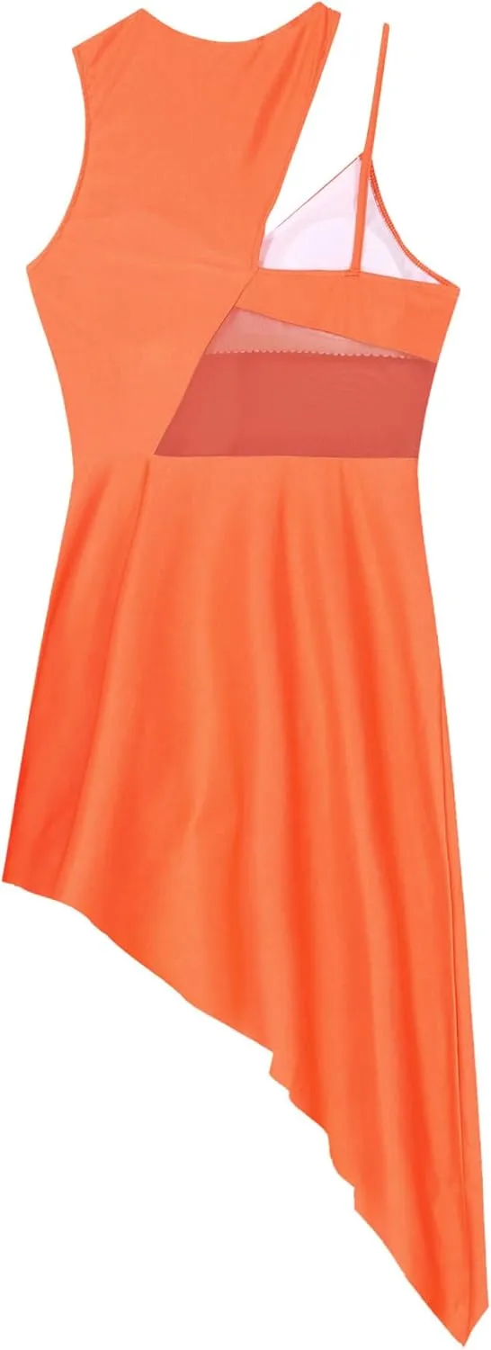 Women's Ballroom Dance Costume Sleeveless Latin Ballroom Waltz Tango Samba Dance Dresses