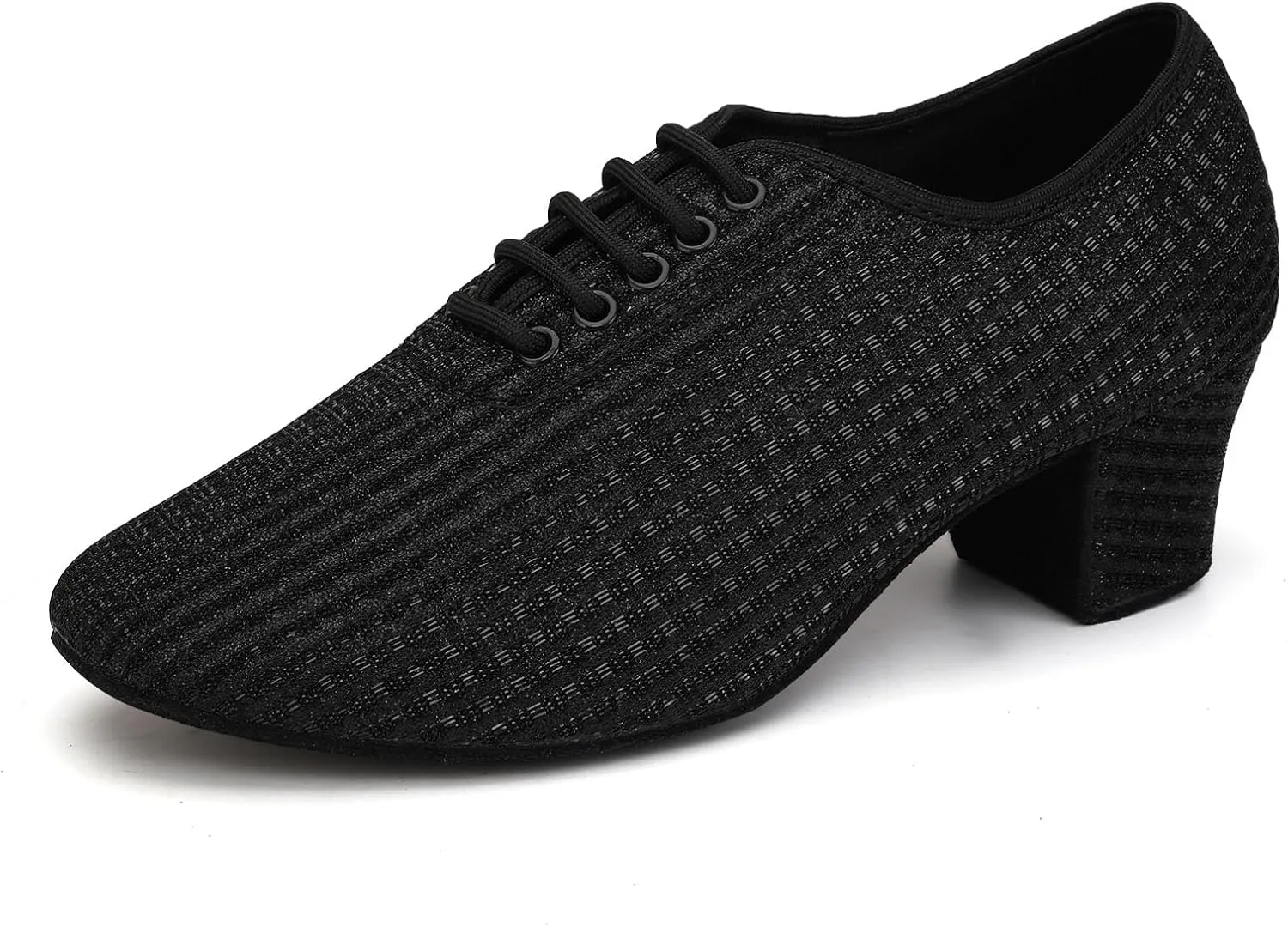Women's Ballroom Dance Shoes Lace up Closed Toe Low Heel Modern Professional Latin Teaching Dance Practice Shoes,Model LHD-301