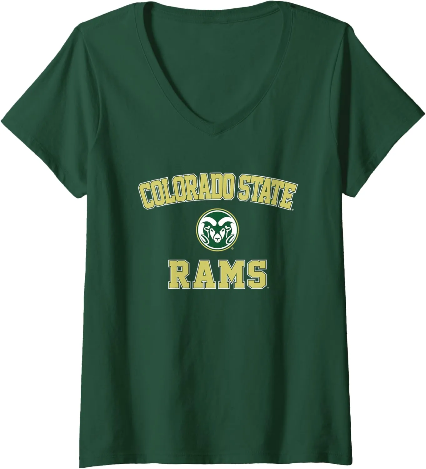 Womens Colorado State University Rams Campus Classic V-Neck T-Shirt