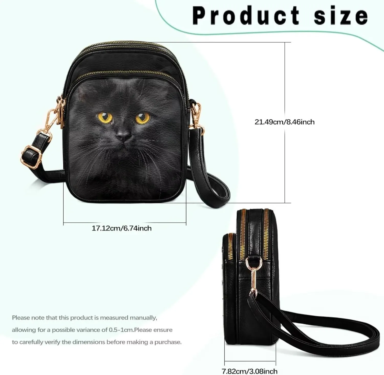 Womens Crossbody Bag Small Messenger Bag Crossbody Purse Cell Phone Bag Wallet Purses Adjustable Strap