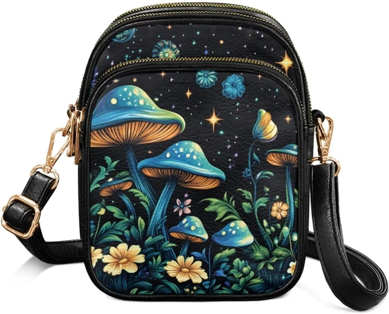 Womens Crossbody Bag Small Messenger Bag Crossbody Purse Cell Phone Bag Wallet Purses Adjustable Strap