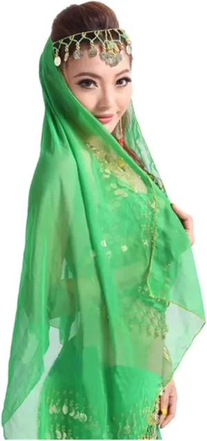 Women's Dance Costume Belly Dance Scarf Headpiece Fashion Headdress Chiffon Scarf