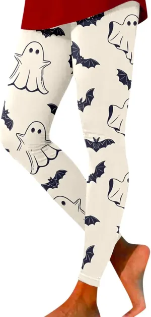 Women's Halloween Graphic Skinny Leggings Leggings Workout Sport Trousers Pants Womens Halloween Leggings 2024 Fall