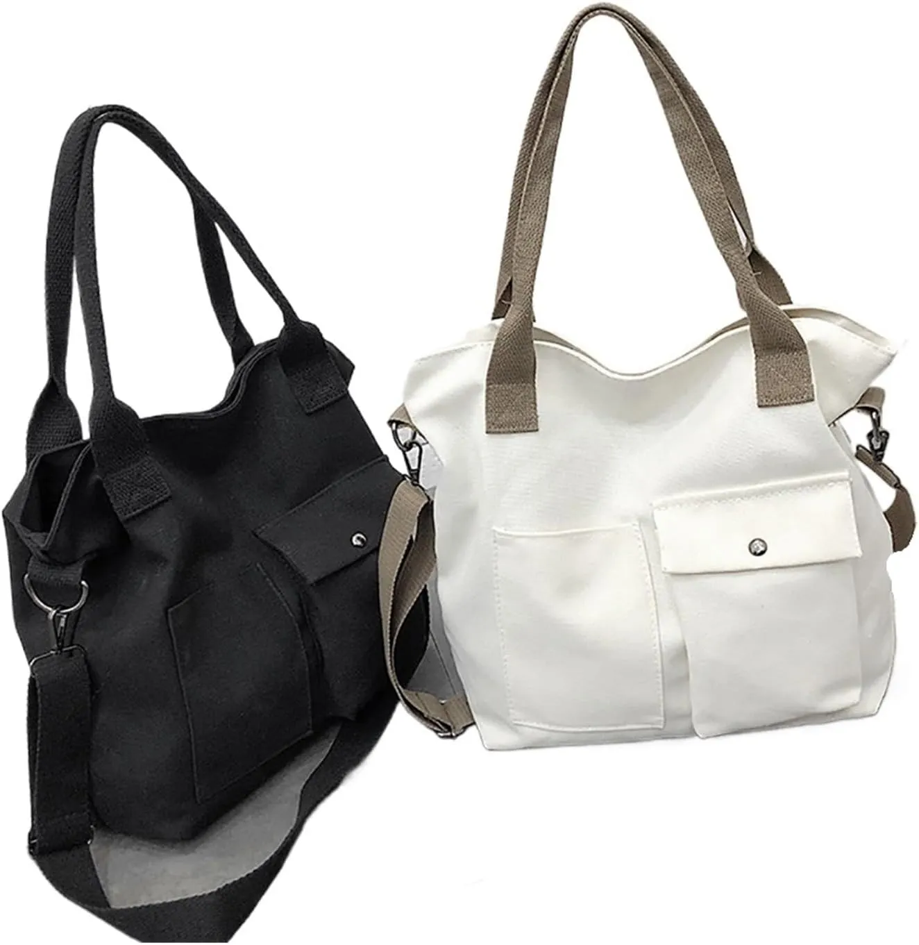 Women's Handbag Simple Crossbody Bag Canvas Bag Shoulder Ladies Tote Bag