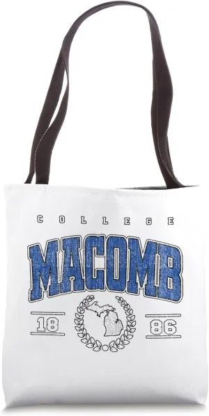 Womens Macomb Arch Retro for Tee Men Women Tote Bag