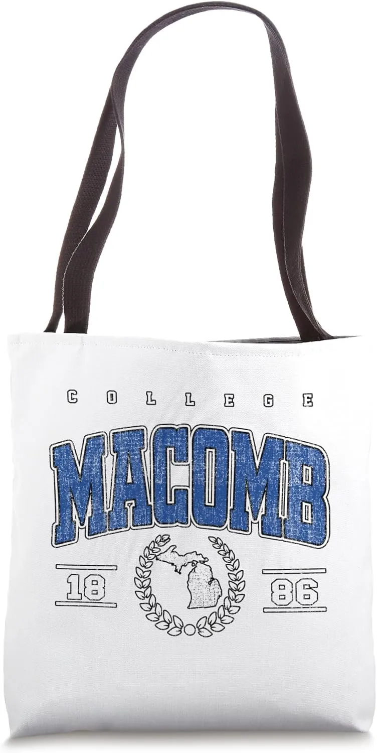 Womens Macomb Arch Retro for Tee Men Women Tote Bag