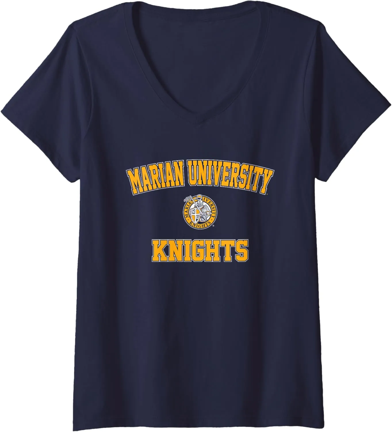 Womens Marian University Knights Campus Classic V-Neck T-Shirt
