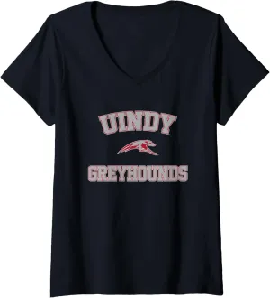 Womens University of Indianapolis UIndy Greyhounds Campus Classic V-Neck T-Shirt