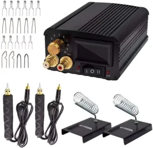 Wood Burning Kit, 110V Dual Pen Professional Pyrography Machine Set with Digital Adjustable Temperature Control 20 Tips Crafts Burning Tool for Wood Leather and Gourd