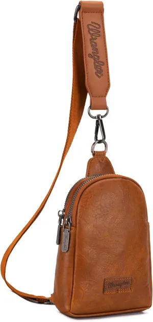 Wrangler Small Crossbody Sling Bags for Women Fanny Packs Chest Bag for Travel Gift