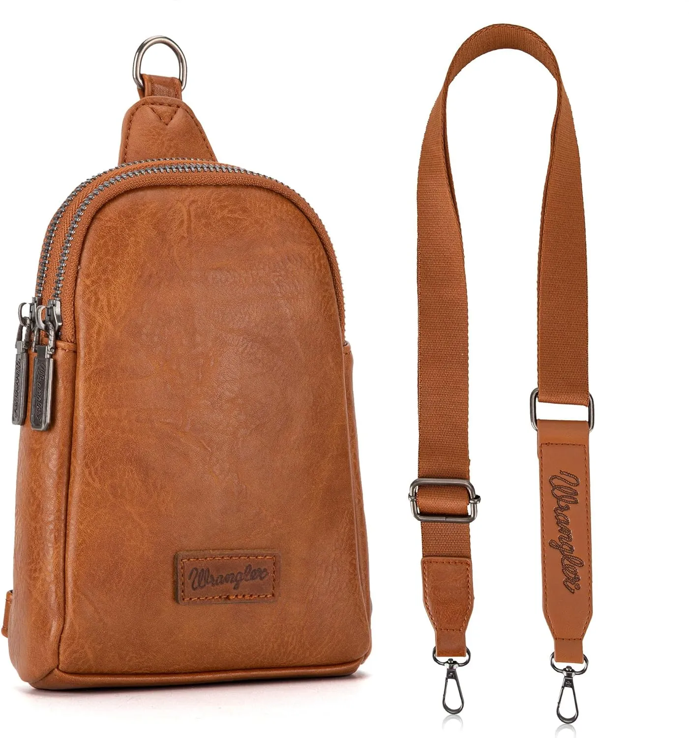 Wrangler Small Crossbody Sling Bags for Women Fanny Packs Chest Bag for Travel Gift