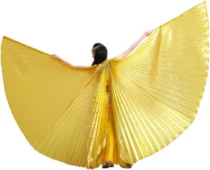 Wuchieal Women's Egyptian Egypt Belly Dance Costume Bifurcate Isis Wings