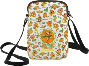 WZMPA Funny Orange Bird Crossbody Bag Bird Lovers Gift Let The Magic Blossom Shoulder Bag Bird Merch