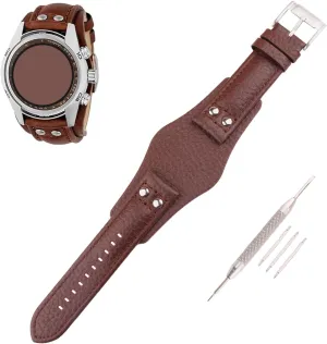 XIW Compatible for 22mm Fossil CH2891 CH2564 CH2565 CH2573 CH2574 Leather Watch Band Replacement for women Wirstband Strap men wirst Bracelet