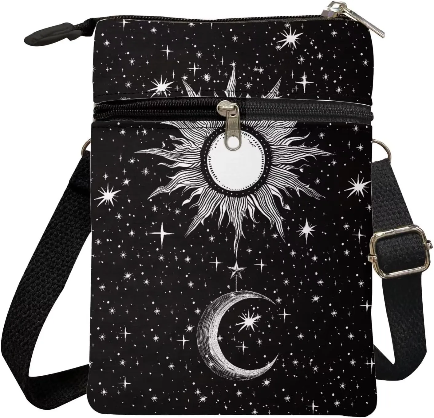 Xpyiqun Canvas Cross-body Bags for Women Small Cellphone Purse Shoulder Handbag