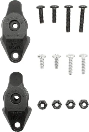 YakAttack Kayak 2 Pack Stealth Pulley with Hardware, Black - 2 Pack, One Size, (AMS-1011)