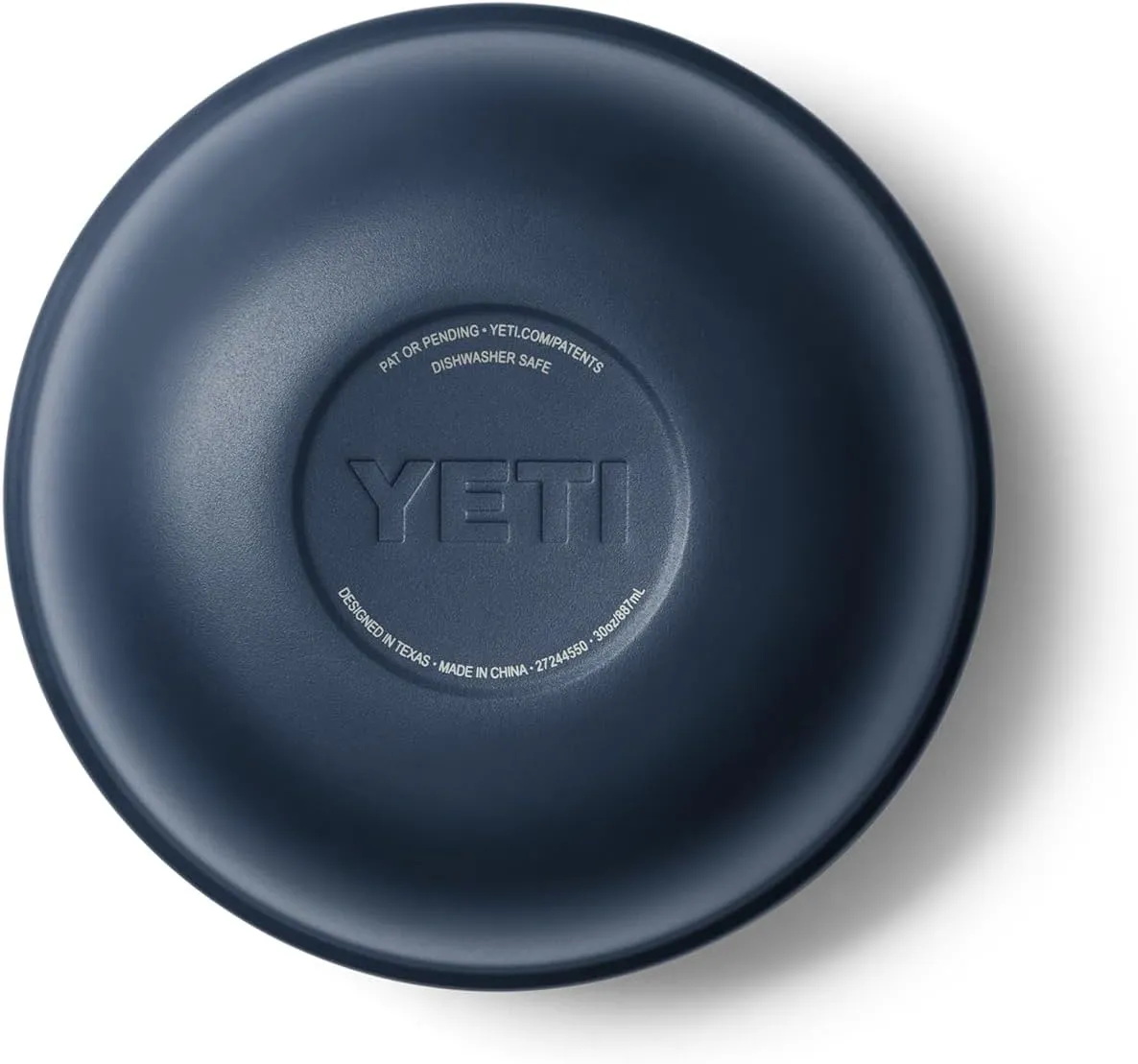 YETI Rambler Bowls, Vacuum Insulated, Stackable and Nestable Stainless Steel Bowl with Lid, 1 Quart, Navy