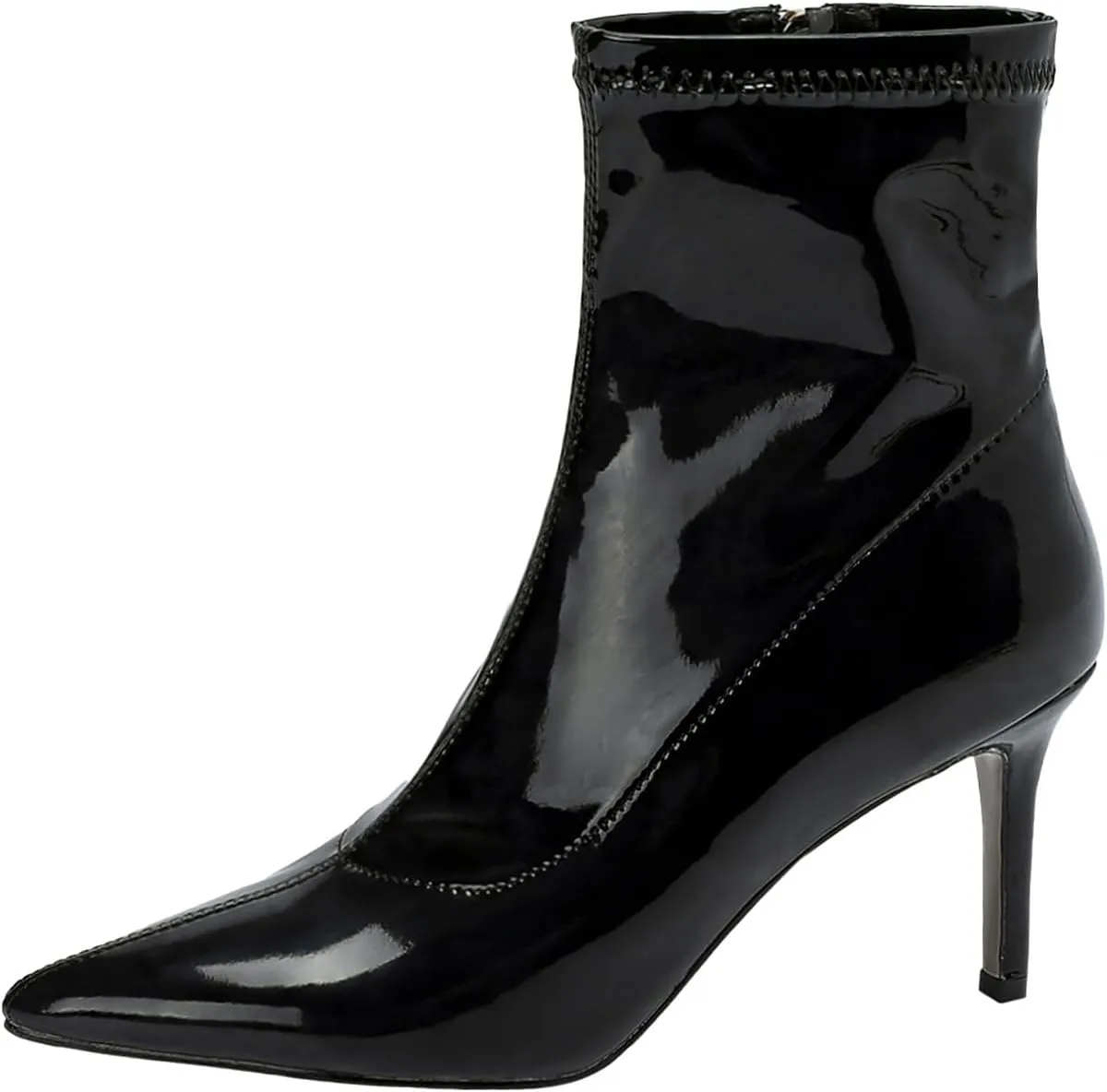 YKXLM Pointed Toe Boots for Latin Dance Shoes Sexy Heel for Dancing,650