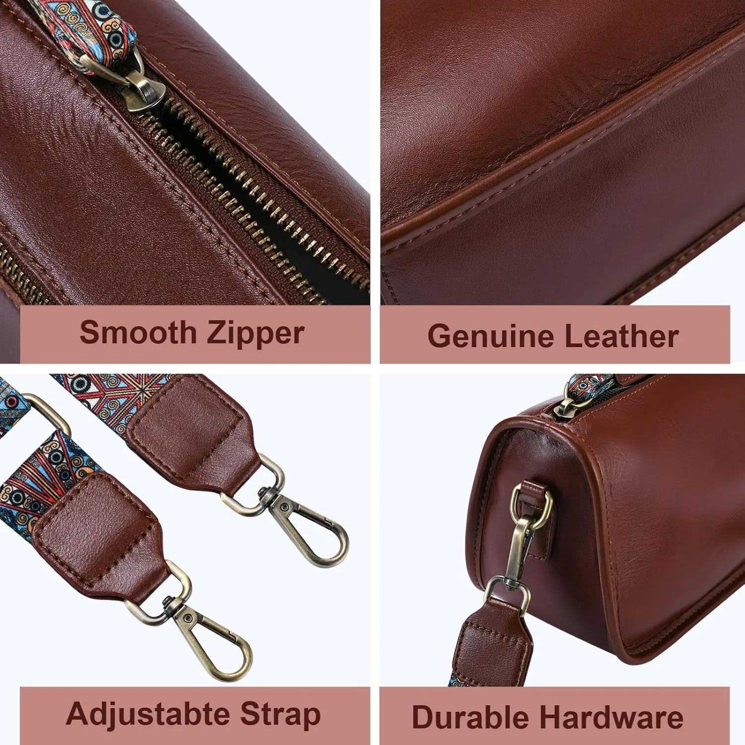 Yonami Genuine Leather Crossbody Bags for Women - Crossbody Bags for Women Trendy - leather Small Purses for Women