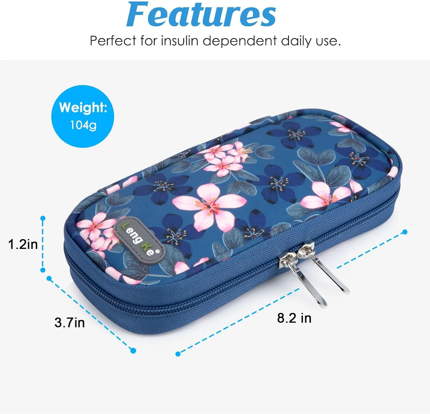 YOUSHARES Insulin Cooler Travel Case TSA Approved Medication Diabetic Supplies Cooler for Travel Refrigerated Medicine Organizer Bag with 2 Ice Pack